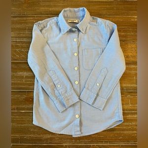 Boys Abercrombie blue button down shirt, size 5-6